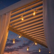 Girlanda świetlna ogrodowa 10m 20 żarówek LED biała