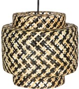 Lampa wisząca BOHO bambusowa dwukolorowa 38cm IKE40BW