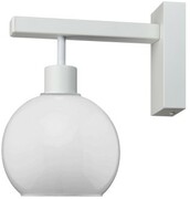 Kinkiet ścienny metalowy biały klosz Venus Milky