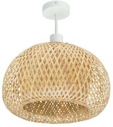 Lampa sufitowa bambusowa półplafon DMT53 biały
