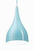 Lampa wisząca sufitowa podłużna niebieska łezka
