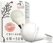 Żarówka LED kulka E14 6W=50W Zimna