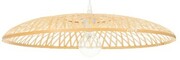 Lampa wisząca boho płaska bambusowa ZEN SINGLE 60cm TH07