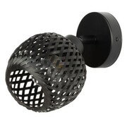 Kinkiet plafonik BOHO bambus czarny