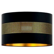 Abażur walec ażurowy Oro Deluxe czarny złoty środek 35cm ZLA7227