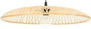 Lampa wisząca boho płaska bambusowa ZEN SINGLE 60cm TH07