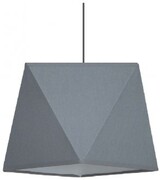 Lampa wisząca DUŻA z abażurem Diament Szara