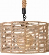 Lampa wisząca jutowa WALEC boho 40cm