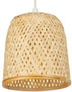 Lampa wisząca BOHO bambusowa biała PHU01