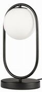 Lampka nocna stołowa elegancka milano Ring czarna