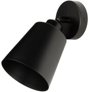 Kinkiet metalowy regulowany czarny metalowy abażur WSG004