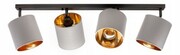 Lampa sufitowa listwa 4 szara abażur Oro LED