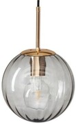 Lampa wisząca sufitowa szklana PANDORA szara