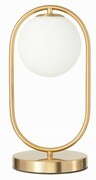Lampka nocna stołowa elegancka złota Milano Ring