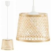 Lampa wisząca BOHO bambusowa walec TH2B 25cm