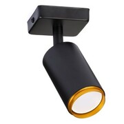 Lampa sufitowa spot light TUBA pojedyncza czarna ZŁ