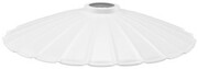 Klosz metalowy biały płaski loft E27 Lamina