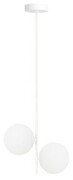 Lampa wisząca white Milano Twin mleczne kule