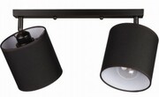 Lampa sufitowa listwa podwójna czarno biała