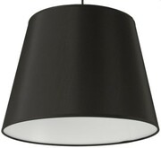 Lampa wisząca Hampton z abażurem czarny duży stożek