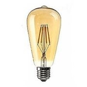 Żarówka LED E27 10W ST64 FILAMENT AMBER