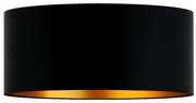 Abażur walec Oro Deluxe czarny złoty środek 40cm ZLA7229