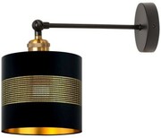 Kinkiet regulowany metalowy Antic Brass ażurowy Deluxe