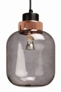 Lampa wisząca szklana grafitowa Frasco
