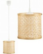 Lampa wisząca BOHO bambusowa walec PHU13C