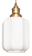 Lampa wisząca szklana złota mleczna ZL1041L