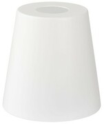 Klosz metalowy biały stożek loft E27