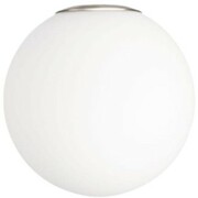 Klosz szklany Milano Silver mleczny biały