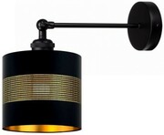 Kinkiet regulowany metalowy Black ażurowy Deluxe