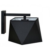 Kinkiet z abażurem materiał Diament BLACK