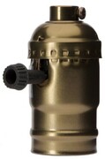 Oprawka dekoracyjna EKO E27 do lamp retro Antik Brąz ON/OFF