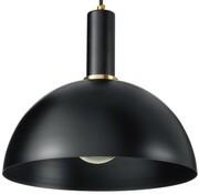 Lampa wisząca Loft metalowa Kopuła czarna