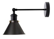 Kinkiet regulowany metalowy Edison Matt Black