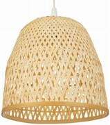 Lampa wisząca BOHO bambusowa biała PHU09 30cm