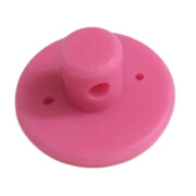 Uchwyt kablowy silikonowy ozdobny różowy