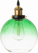 Lampa wisząca szklana kula ombre zielona