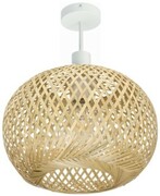 Lampa sufitowa bambusowa półplafon DMT01 biały