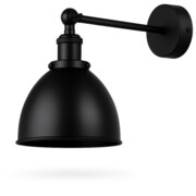 Kinkiet regulowany metalowy Edison Matt Black owal