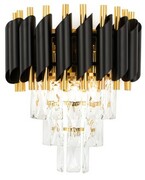 Kinkiet ścienny kryształowy złoty luksusowy Luxury ZLA7229