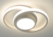 Plafon Lumino biały podwójny okrąg modern LED 30W 4000K