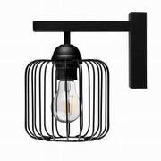 Kinkiet ścienny loft druciany KLATKA