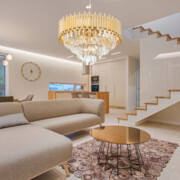 Lampa kryształowa luksusowa żyrandol Luxury gold WSC013 mała