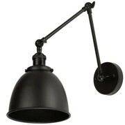 Kinkiet metalowy regulowany Rustic czarny