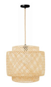 Lampa wisząca BOHO bambusowa TH06 Juta