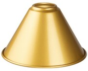 Klosz metalowy mały złoty stożek loft E27