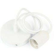 Lampa wisząca loftowa zawieś do żarówek E27 BIAŁA oprawa